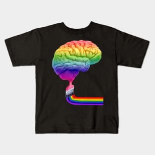 Inside the Mind of Art Right Brain Kids T-Shirt